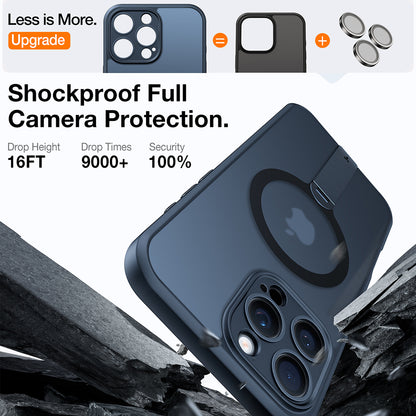 Futrola MagSafe za Apple iPhone 16 Pro, Torras, Pstand Spin, Crna