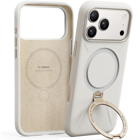 Futrola MagSafe za Apple iPhone 17 Pro Max, Torras, QPRO Silicone, Bela