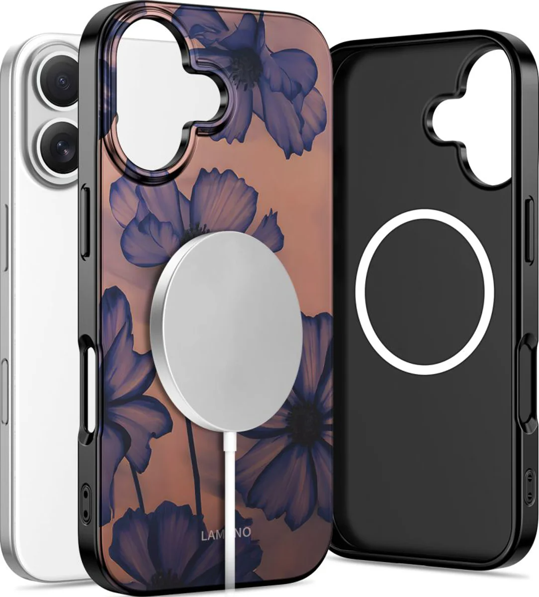 Futrola MagSafe za Apple iPhone 16, Tech-Protect, Lamano Velvet Night, Crna