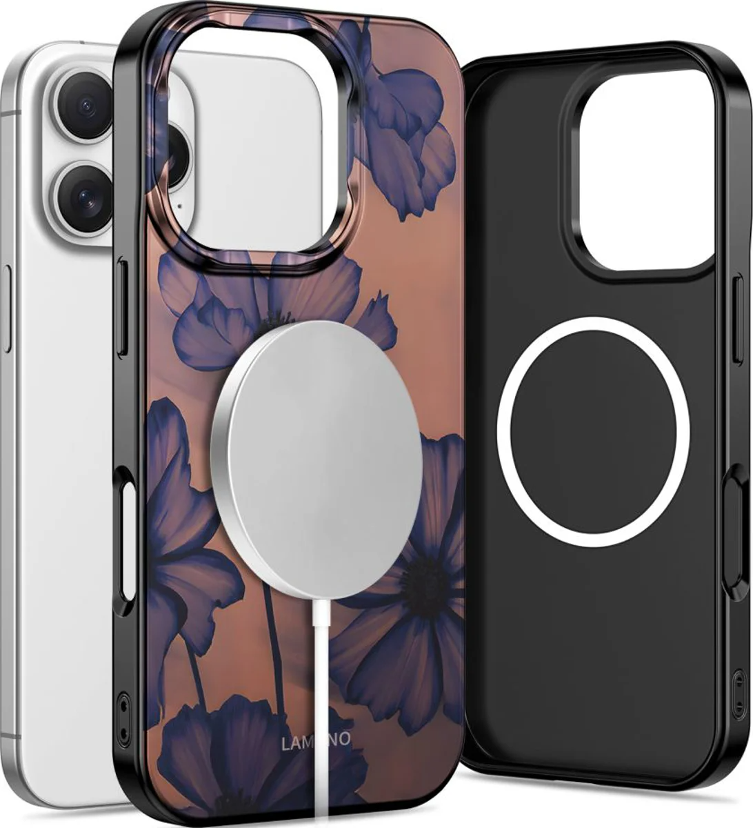 Futrola MagSafe za Apple iPhone 16 Pro Max, Tech-Protect, Lamano Velvet Night, Crna