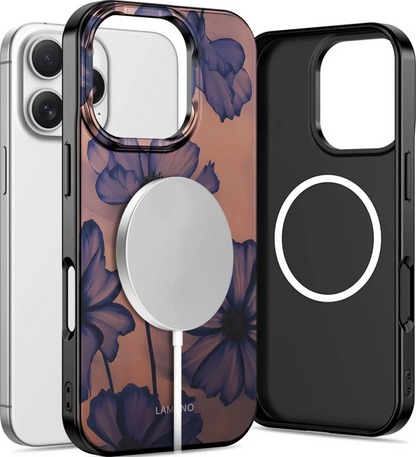 Futrola MagSafe za Apple iPhone 16 Pro Max, Tech-Protect, Lamano Velvet Night, Crna