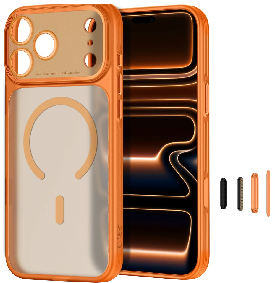 MagSafe futrola za Apple iPhone 18 Pro Max / 17 Pro Max, Tech-Protect, MagPrime CC, Mat Narandžasta