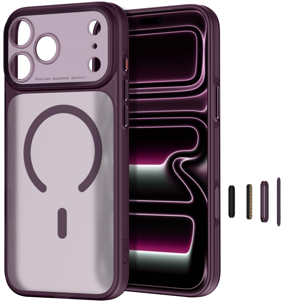 MagSafe futrola za Apple iPhone 18 Pro Max / 17 Pro Max, Tech-Protect, MagPrime CC, Mat bordo