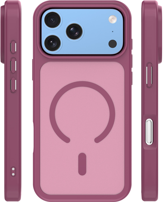 MagSafe futrola za Apple iPhone 18 Pro Max / 17 Pro Max, OEM, Mag Matt Big Hole, Bordo