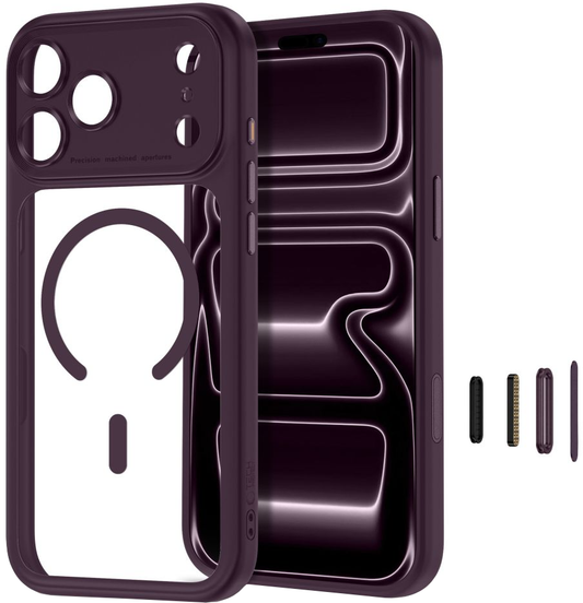 MagSafe futrola za Apple iPhone 18 Pro Max / 17 Pro Max, Tech-Protect, MagPeak CC, Providna Bordo
