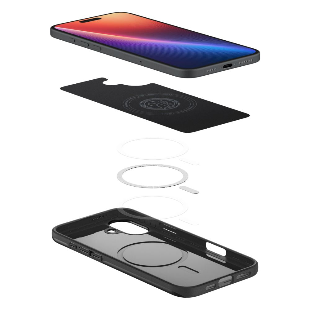 MagSafe Case for Apple iPhone 16 Plus, Spigen, Thin Fit, Black ACS08060 