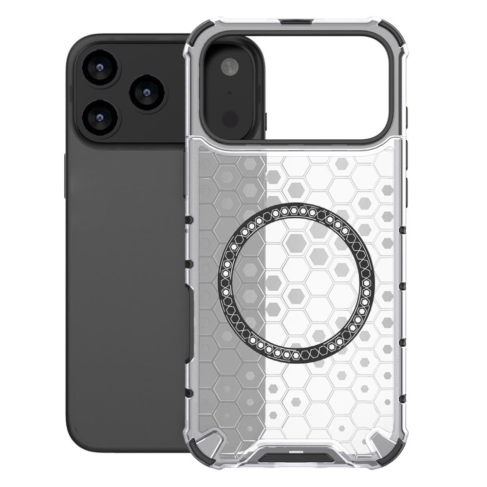 Futrola MagSafe za Apple iPhone 17 Pro Max, Techsuit, HoneyComb Shield, Bela