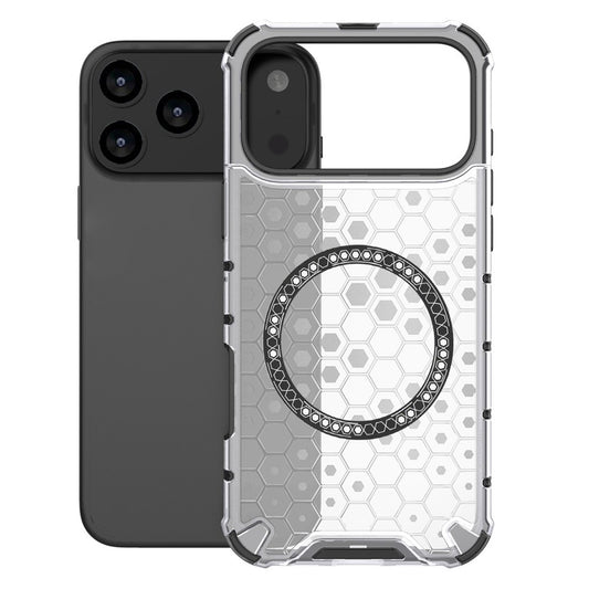Futrola MagSafe za Apple iPhone 17 Pro Max, Techsuit, HoneyComb Shield, Bela