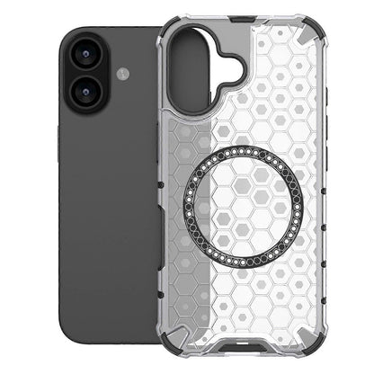 Husa MagSafe za Apple iPhone 17, Techsuit, HoneyComb Shield, Bela