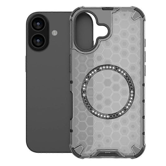 Futrola MagSafe za Apple iPhone 17, Techsuit, HoneyComb Shield, Crna