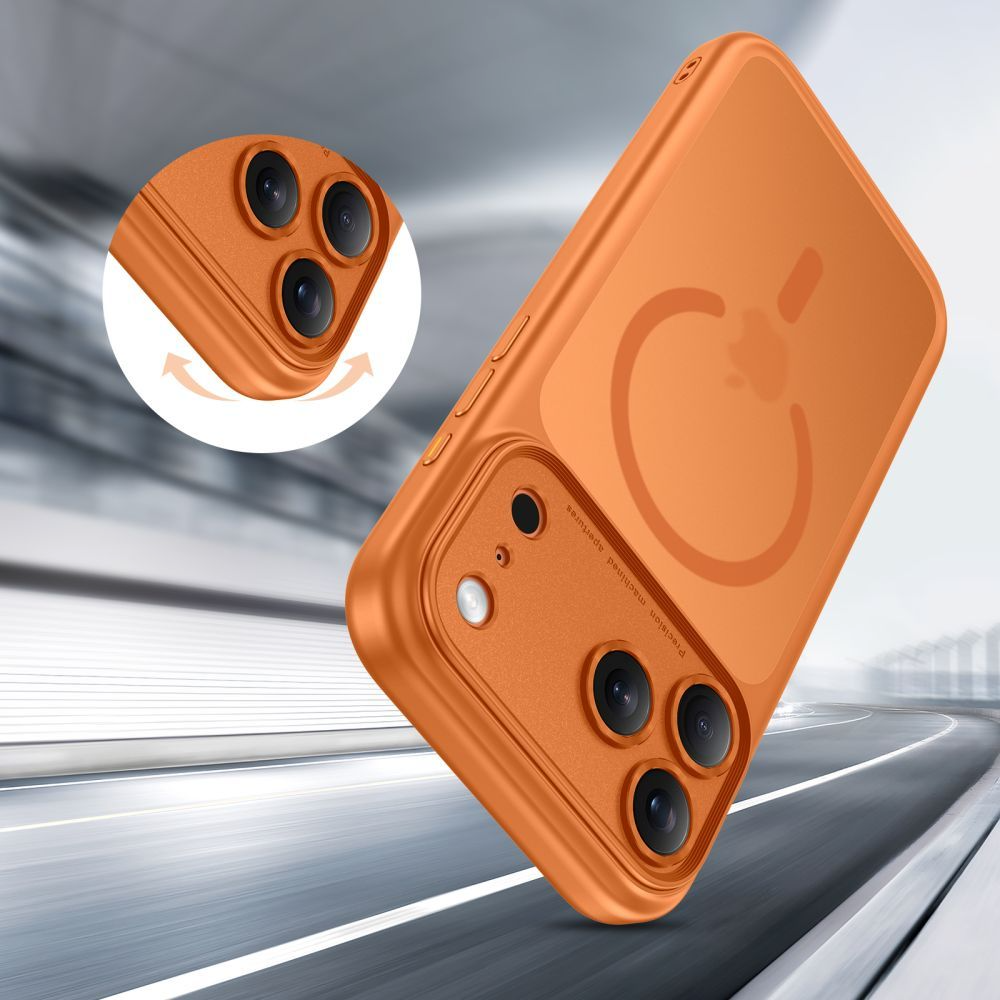 Futrola MagSafe za Apple iPhone 17 Pro, Tech-Protect, MagPeak, Mat Narandžasta