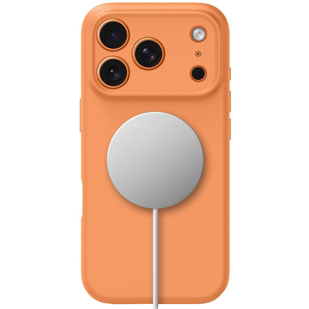Futrola MagSafe za Apple iPhone 17 Pro, Tech-Protect, Silikon, Narandžasta