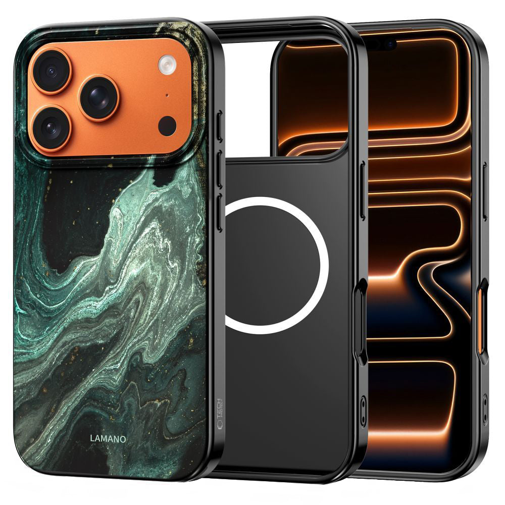 Futrola MagSafe za Apple iPhone 17 Pro Max, Tech-Protect, Lamano Aura, Zelena