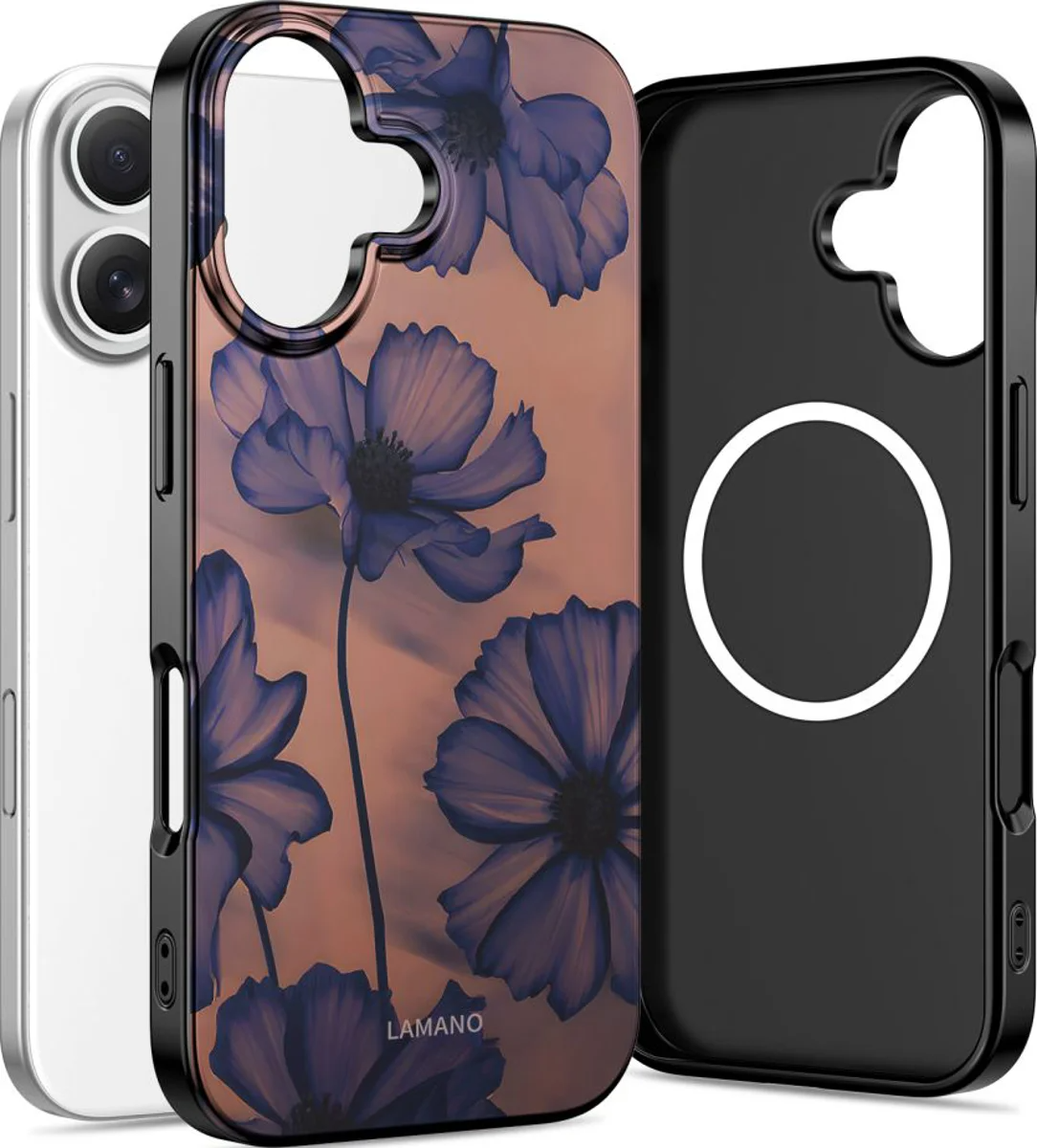 Futrola MagSafe za Apple iPhone 16, Tech-Protect, Lamano Velvet Night, Crna