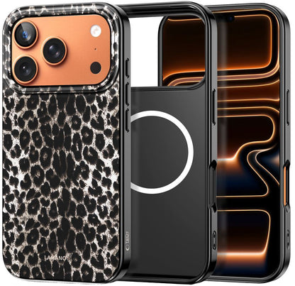 Futrola MagSafe za Apple iPhone 17 Pro, Tech-Protect, Lamano Leopard, Crna