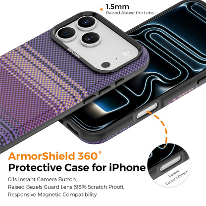MagSafe futrola za Apple iPhone 17 Pro, OEM, Gradient Rainbow, Ljubičasta