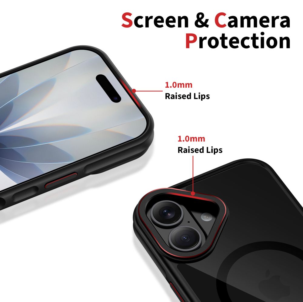 Futrola MagSafe za Apple iPhone 17, Tech-Protect, Maghybrid, Crna