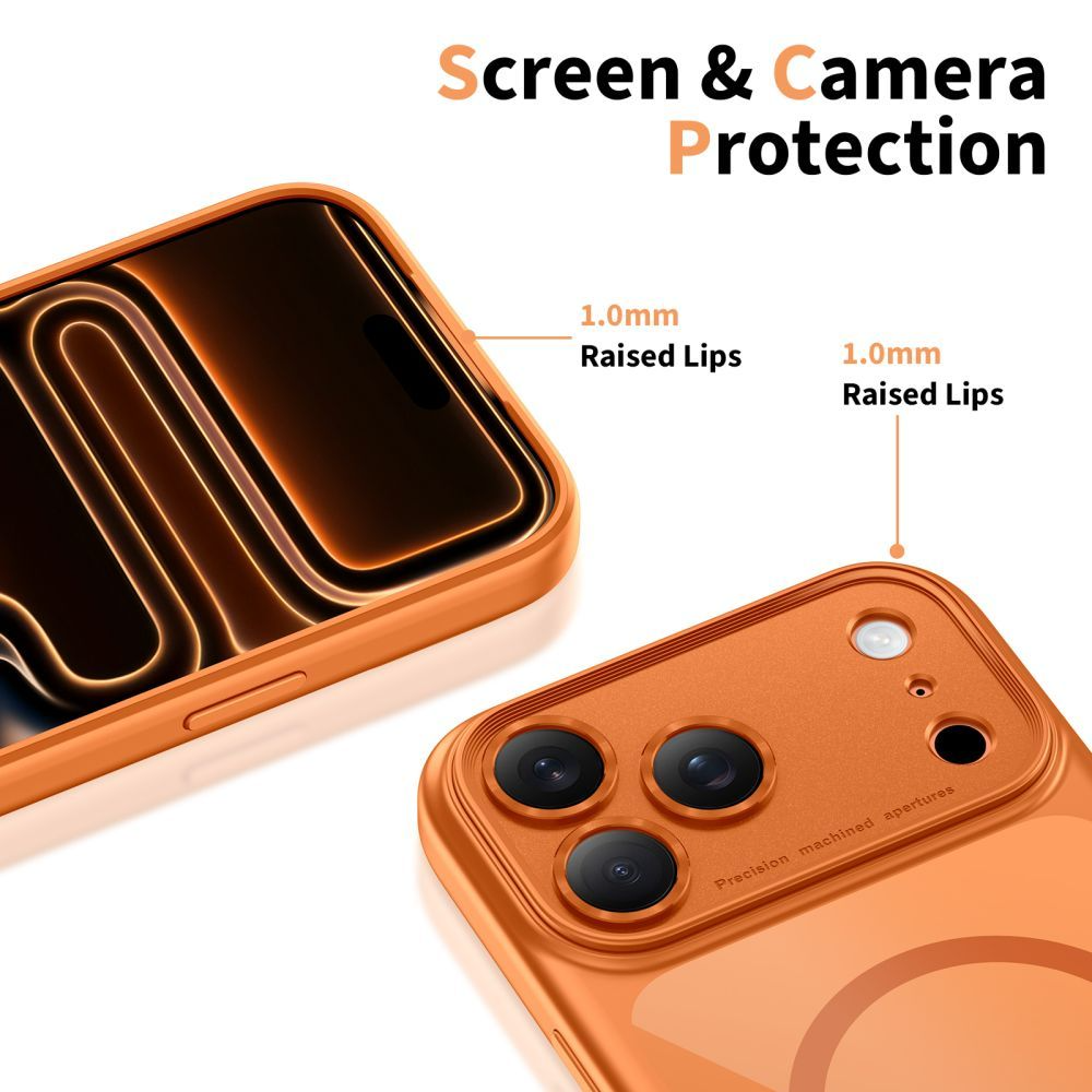 Futrola MagSafe za Apple iPhone 17 Pro, Tech-Protect, MagPeak, Narandžasta