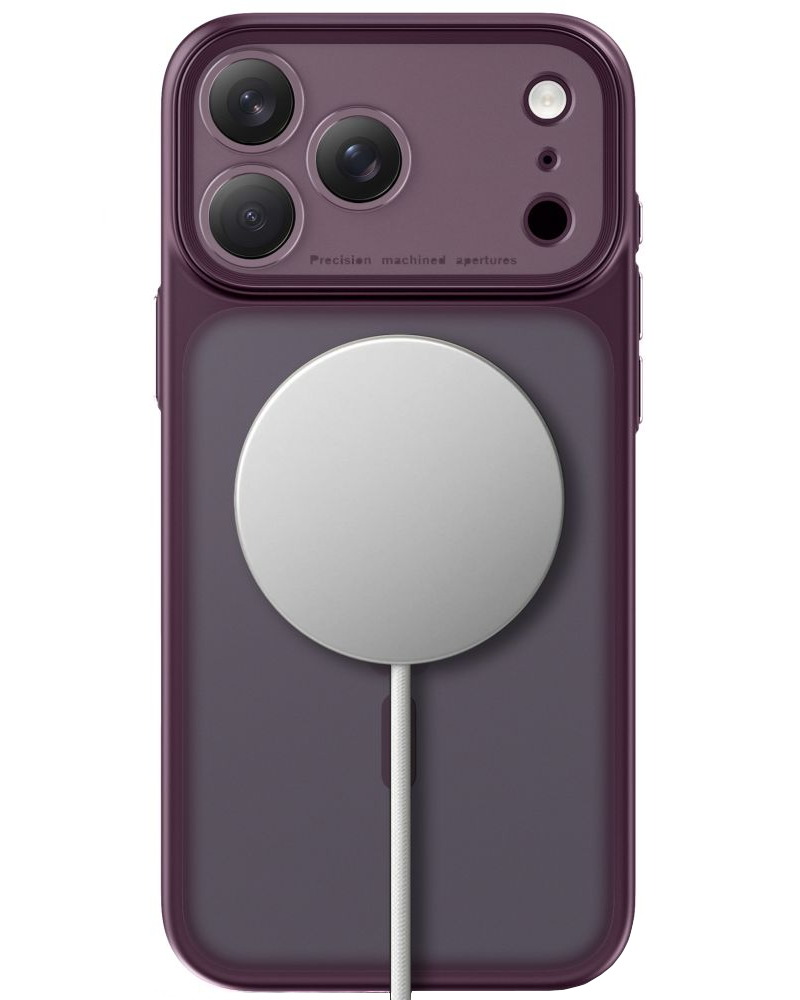 MagSafe futrola za Apple iPhone 18 Pro / 17 Pro, Tech-Protect, MagPeak CC, Mat bordo