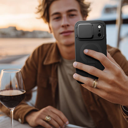 Futrola MagSafe za Apple iPhone 17 Pro Max, Tech-Protect, Kevlar Aura, Crna