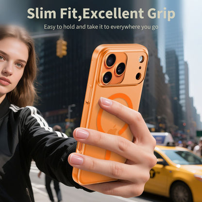 Futrola MagSafe za Apple iPhone 17 Pro Max, Tech-Protect, MagSlim, Mat Narandžasta