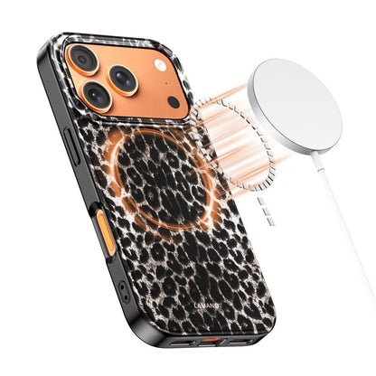 Futrola MagSafe za Apple iPhone 17 Pro, Tech-Protect, Lamano Leopard, Crna