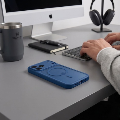 MagSafe futrola za Apple iPhone 18 Pro Max / 17 Pro Max, Tech-Protect, BasicMag, Mat Tamnoplava