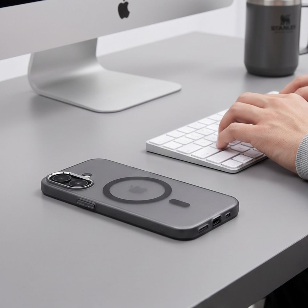 Futrola MagSafe za Apple iPhone 17, Tech-Protect, MagZero, Crna Mat