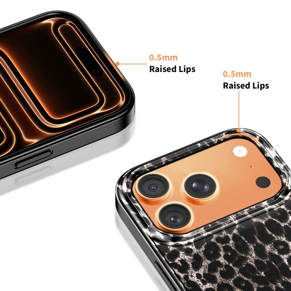 Futrola MagSafe za Apple iPhone 17 Pro, Tech-Protect, Lamano Leopard, Crna