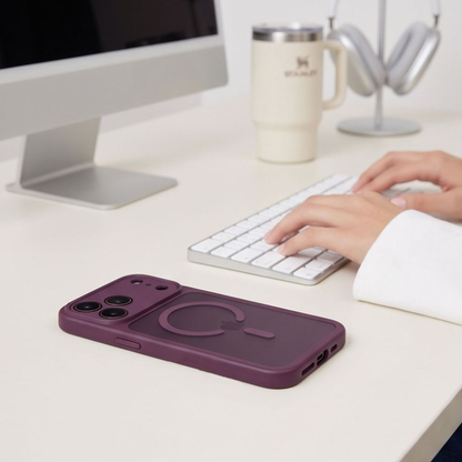 MagSafe futrola za Apple iPhone 18 Pro / 17 Pro, Tech-Protect, BasicMag, Mat bordo
