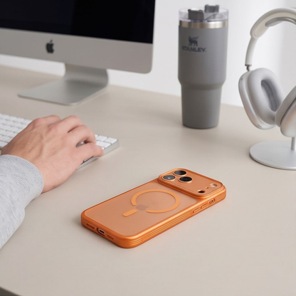 MagSafe futrola za Apple iPhone 18 Pro Max / 17 Pro Max, Tech-Protect, MagPrime CC, Mat Narandžasta