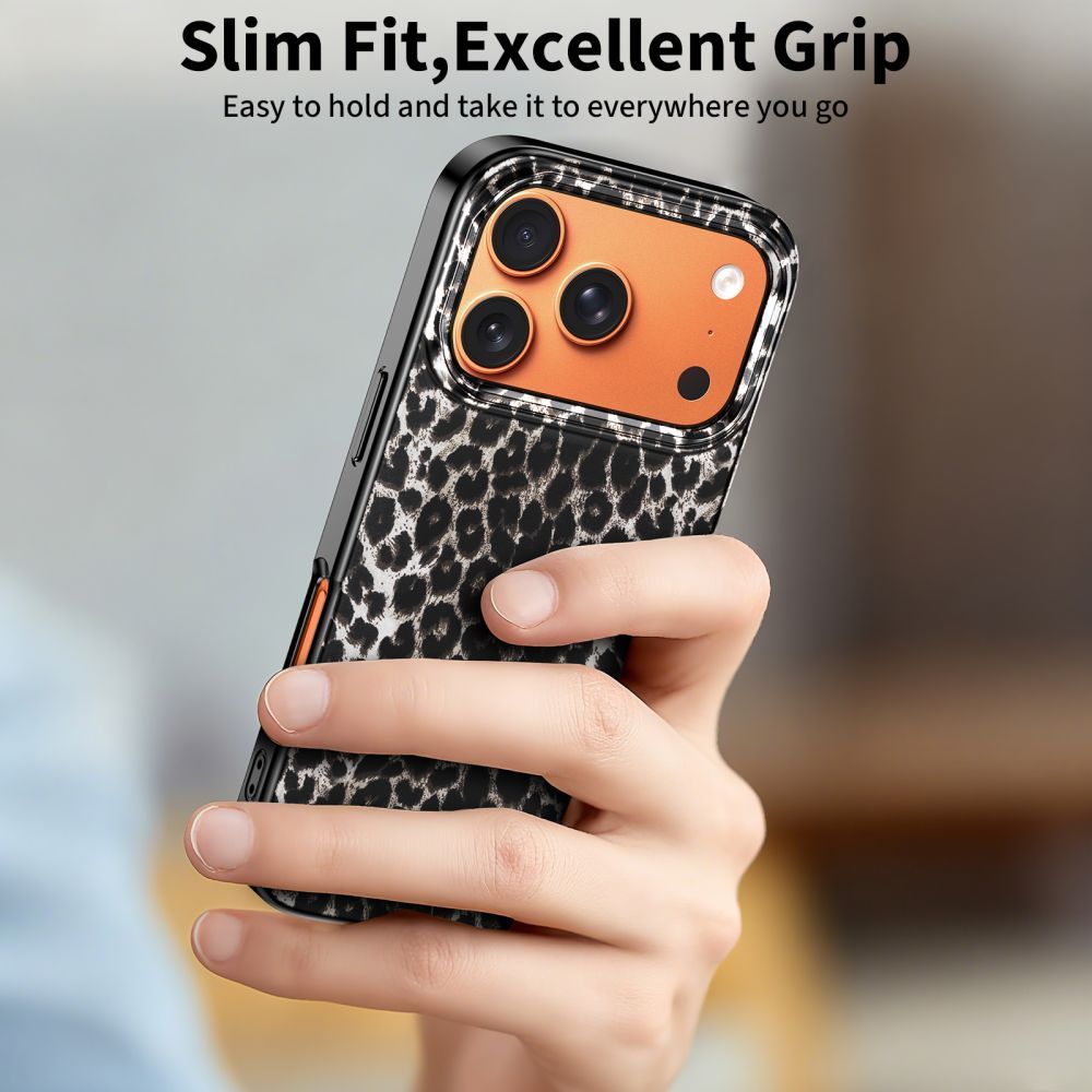 Futrola MagSafe za Apple iPhone 17 Pro, Tech-Protect, Lamano Leopard, Crna