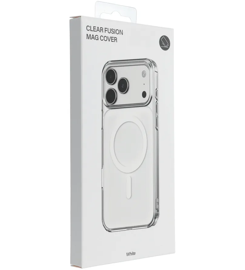 MagSafe futrola za Apple iPhone 17e / 16e, OEM, Clear Fusion Mag Cover, Bela