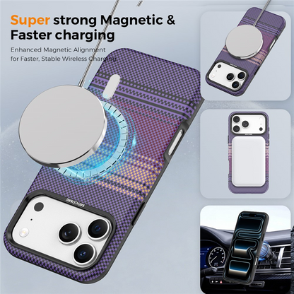 MagSafe futrola za Apple iPhone 17 Pro, OEM, Gradient Rainbow, Ljubičasta