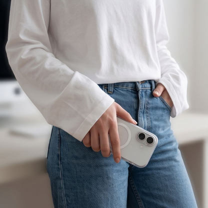 Futrola MagSafe za Apple iPhone 17, Tech-Protect, MagZero, Bela Mat