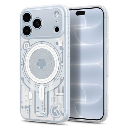 Maska MagSafe za Apple iPhone 18 Pro / 17 Pro, Spigen, C11 Ultra Hybrid MagFit Element, bela ACS12308
