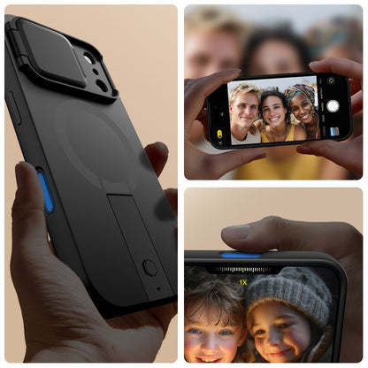 Futrola MagSafe za Apple iPhone 17 Pro Max, Tech-Protect, Kevlar Aura, Crna