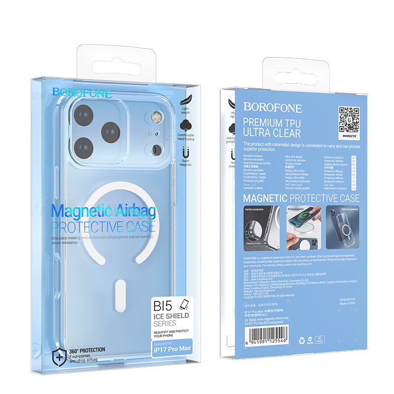 MagSafe futrola za Apple iPhone 17 Pro Max, Borofone, BI5 Ice Shield, Providna