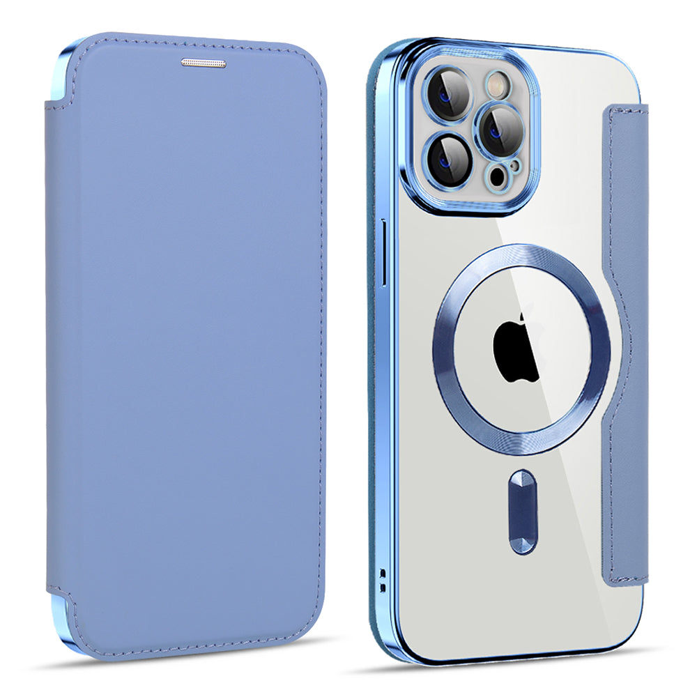 MagSafe futrola za Apple iPhone 11 Pro Max, Techsuit, SmartMag Book, Plava