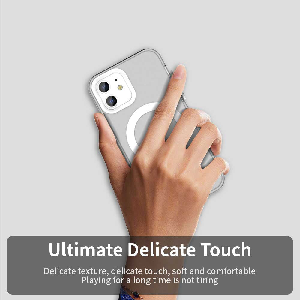 Futrola MagSafe za Apple iPhone 12 / 12 Pro, Techsuit, CandyCase, Bela