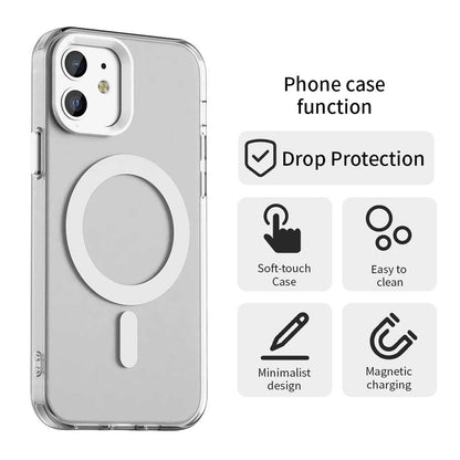 Futrola MagSafe za Apple iPhone 12 / 12 Pro, Techsuit, CandyCase, Bela