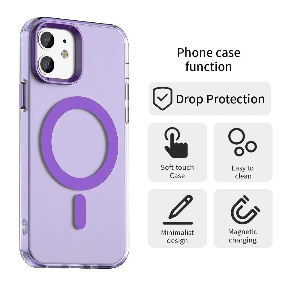 MagSafe futrola za Apple iPhone 12 / 12 Pro, Techsuit, CandyCase, Ljubičasta