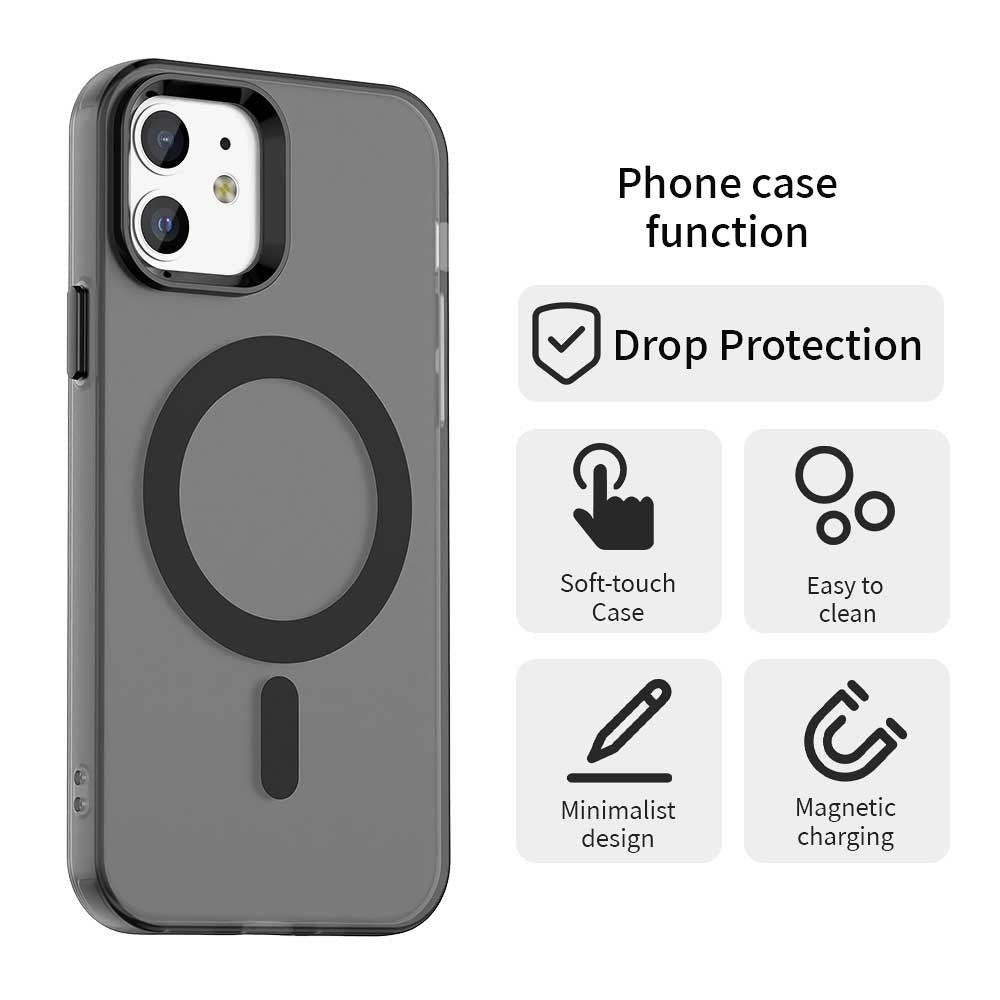 MagSafe futrola za Apple iPhone 12 / 12 Pro, Techsuit, CandyCase, Crna
