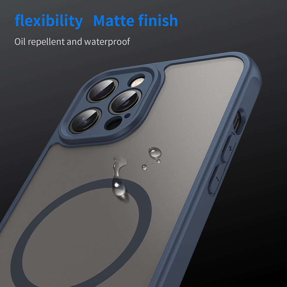 MagSafe futrola za Apple iPhone 12 Pro Max, Techsuit, HaloFrost II, Tamnoplava