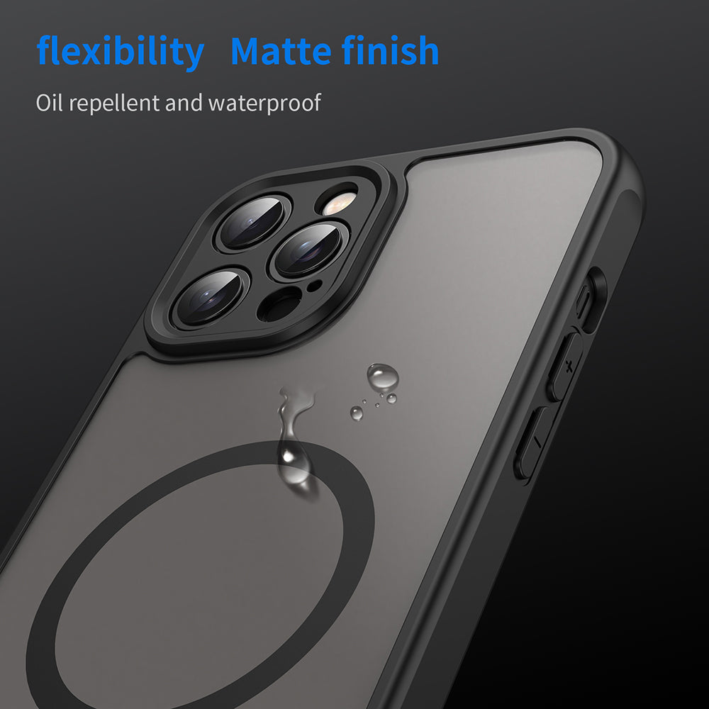 MagSafe futrola za Apple iPhone 12 Pro Max, Techsuit, HaloFrost II, Crna