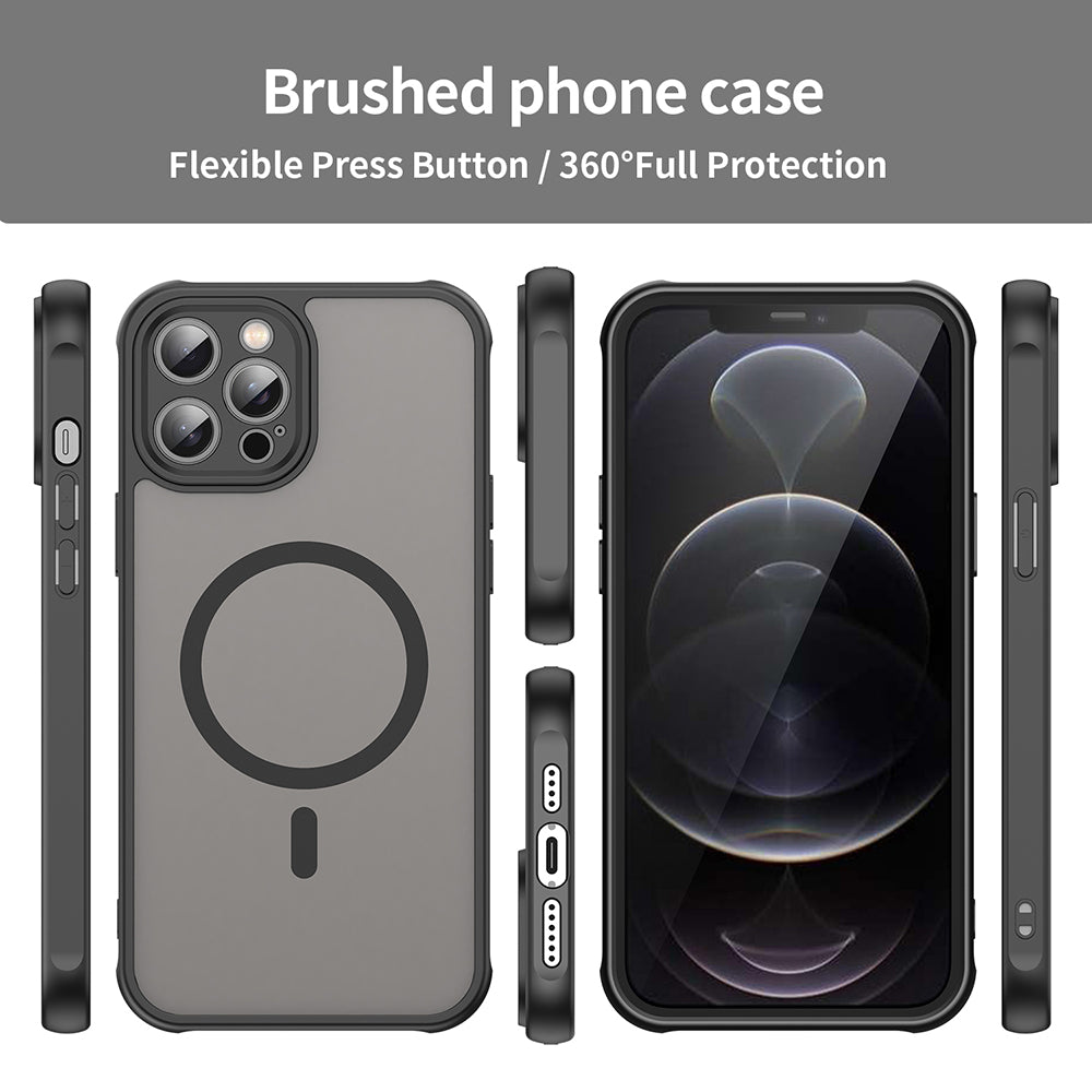 MagSafe futrola za Apple iPhone 12 Pro Max, Techsuit, HaloFrost II, Crna