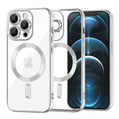 MagSafe futrola za Apple iPhone 12 Pro Max, Techsuit, Luxury Crystal, Srebrna