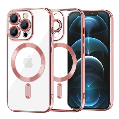 MagSafe futrola za Apple iPhone 12 Pro Max, Techsuit, Luxury Crystal, Roze