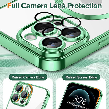 MagSafe futrola za Apple iPhone 12 Pro Max, Techsuit, Luxury Crystal, Svetlo Zelena