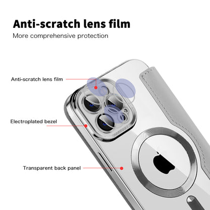 MagSafe futrola za Apple iPhone 12 Pro Max, Techsuit, SmartMag Book, Siva